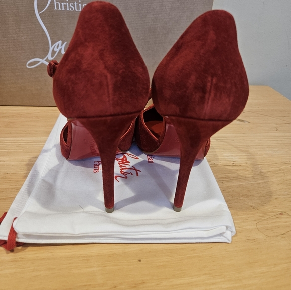 New Christian Louboutin Miss Ziggyta 100 Suede Pump Women's Sz 39.5 $1100 - Picture 3 of 8